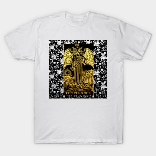 Temperance - A Floral Tarot Print T-Shirt